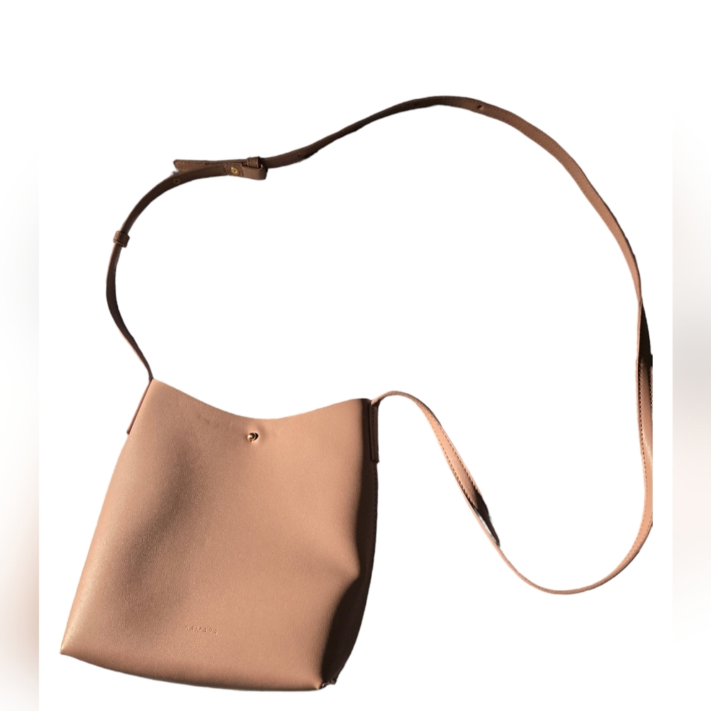Pink Samara Shoulder Vegan Leather Bag